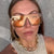 Damen trendy quadratische Sonnenbrille mit transparentem, grünem Rahmen und schützendem UV-Filter Brehn