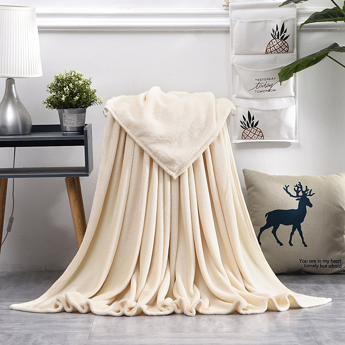 Plüsch übergroße Kapuzenfleece-Decke