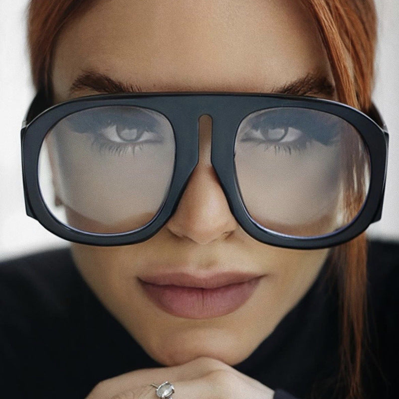 Damen trendige oversized Sonnenbrille mit modischem Farbverlauf Brehn