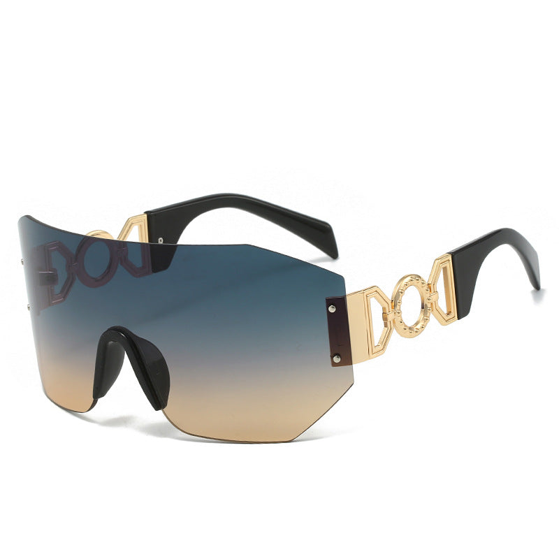 Fashion Statement Breitkrempige Schild Sonnenbrille Brehn