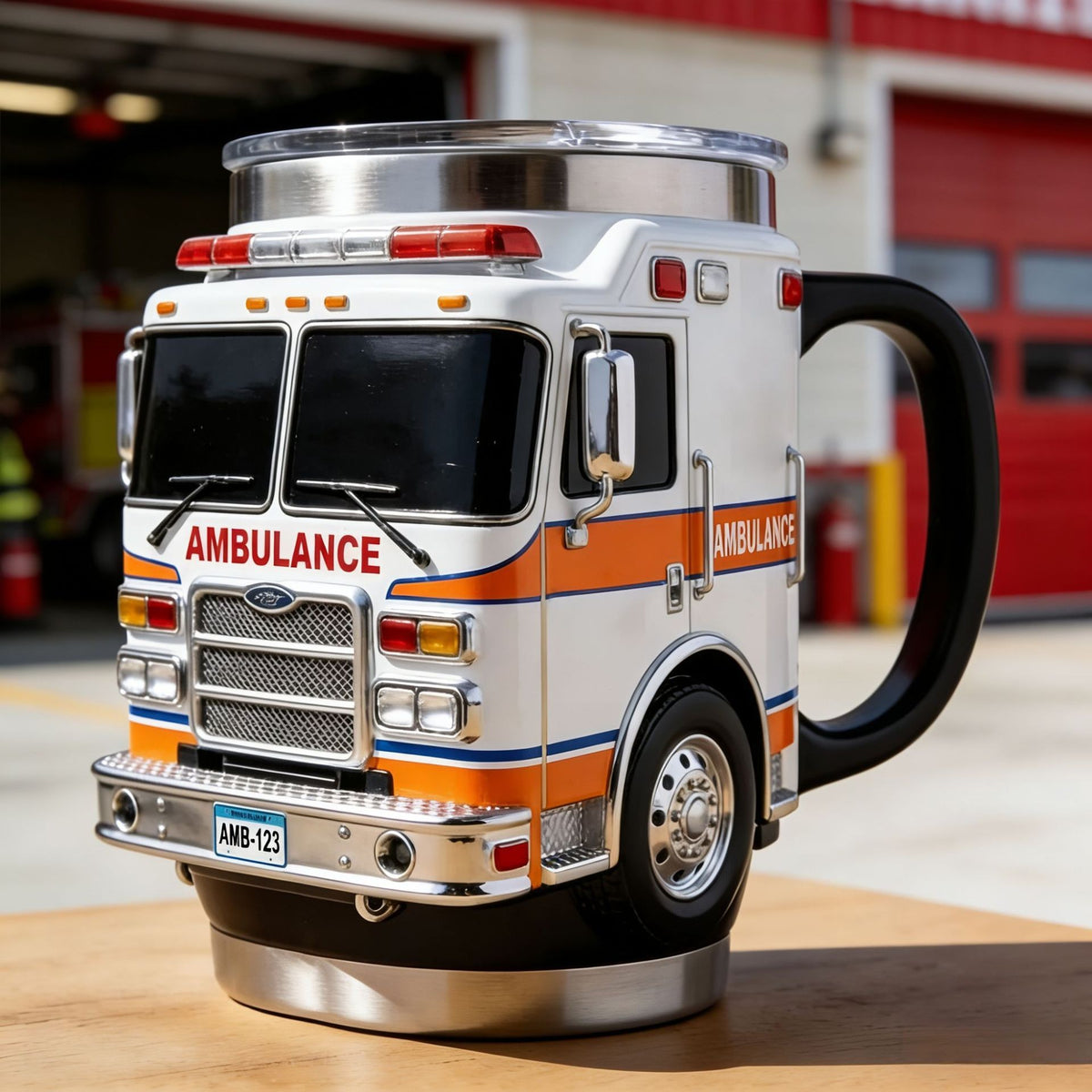 Rettungswagen-Themen Kaffeetasse Brehn
