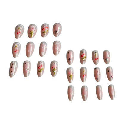 Kreative Florale Acryl-Nagelkunst