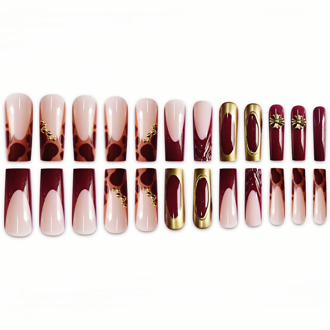 Dekorative Lange Nagelkunst Verlängerungen Brehn