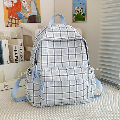 Stylische Karomuster-Rucksack Brehn