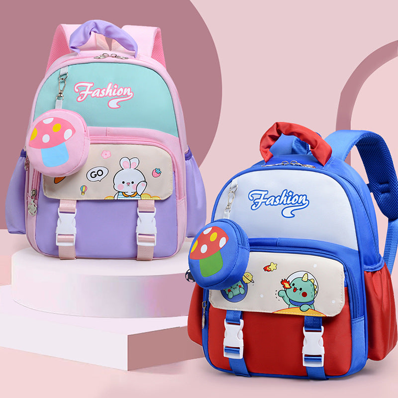 Verspielter Rucksack für die Schule im Cartoon-Stil Brehn
