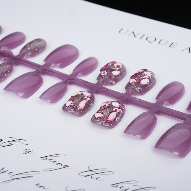 Dekorative Glitter Press-On Nagelspitzen Brehn