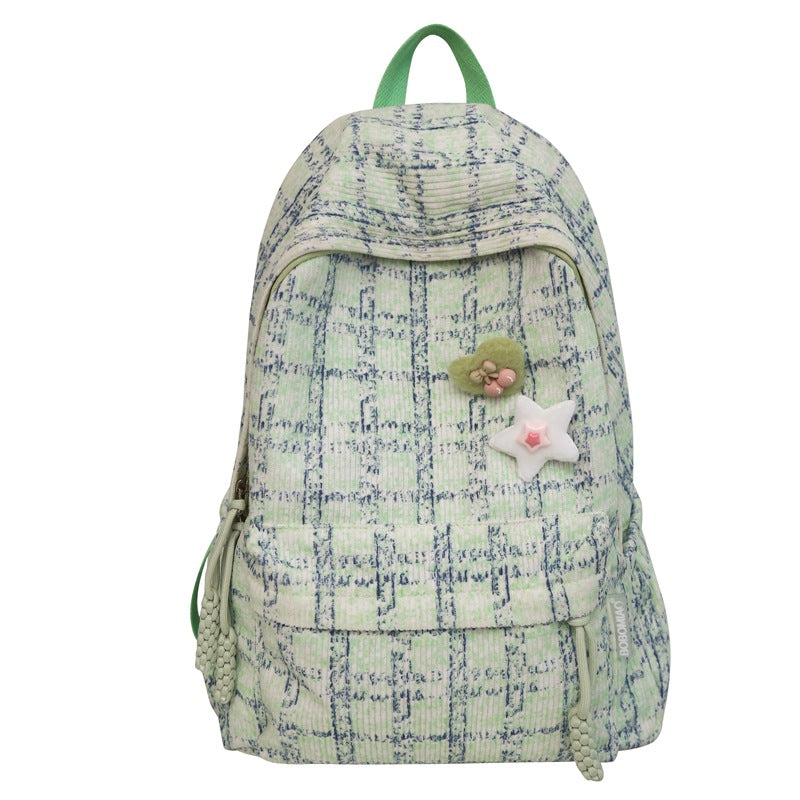 Dekorativer mit Blumen verzierten Rucksack
