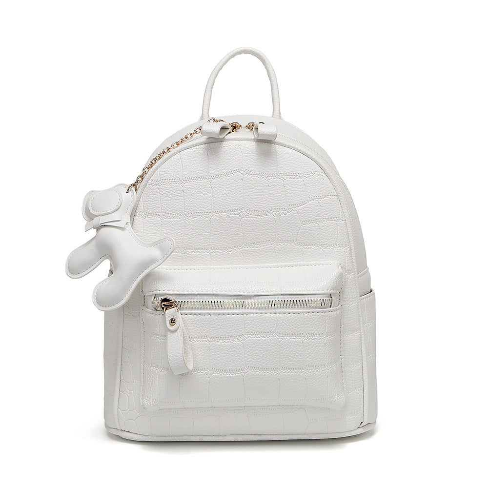 Krokodil-Prägung Mini Chic Rucksack Brehn