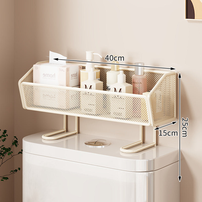 Über-Toilette Zwei-Tier Netz-Theken-Badezimmer-Organizer