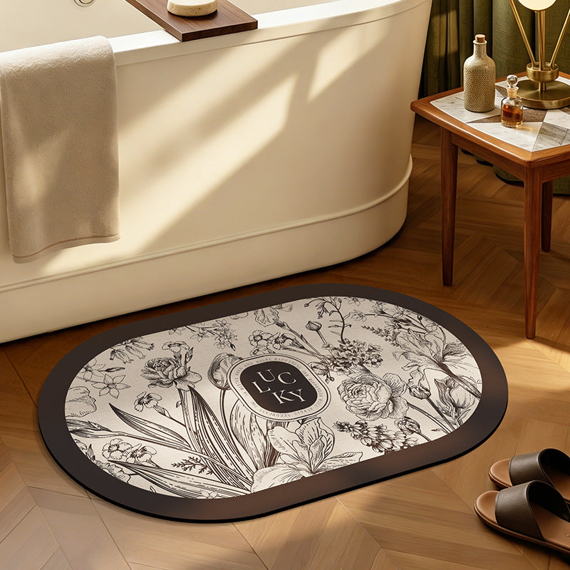 Botanisches Design Badmatte Brehn