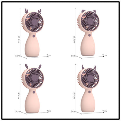 Unisex Tragbarer Handventilator mit fröhlichem Tierdesign Brehn