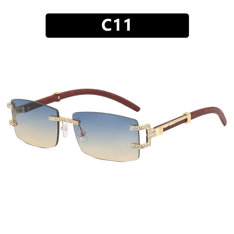 Damen exklusive Sonnenbrille im eleganten Design mit Strass-Akzenten Brehn