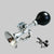 vintage Quetschblase Fahrrad Hupe mit verchromtem Horn und verstellbarem Clip Brehn