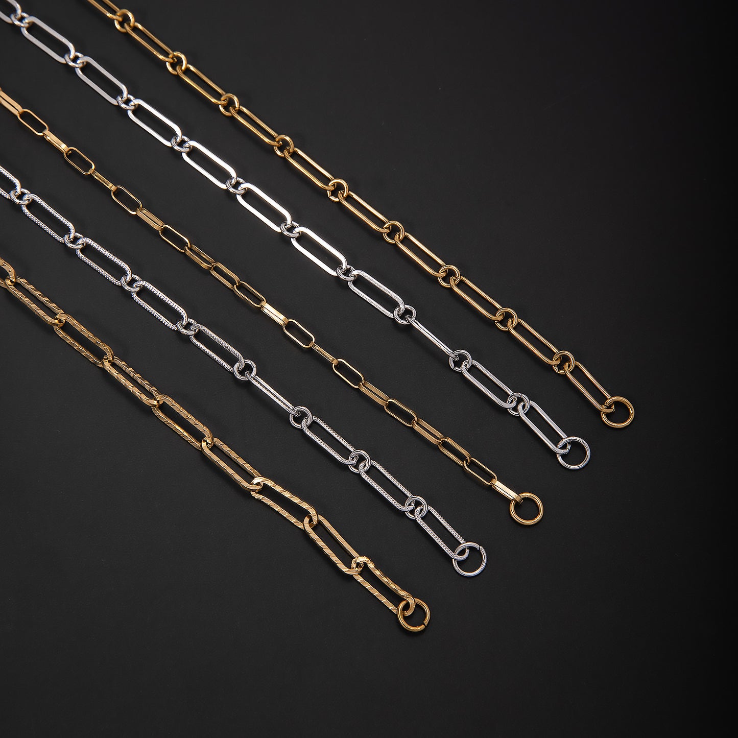 Elegante offene Gliederkette Halskette Brehn