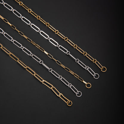 Elegante offene Gliederkette Halskette Brehn