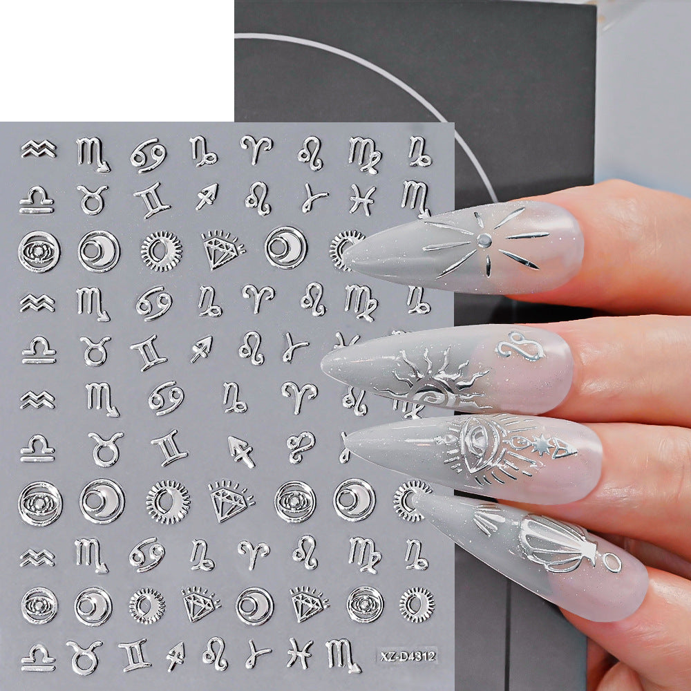 Nagelkunst Dekorative Folienaufkleber