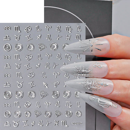 Nagelkunst Dekorative Folienaufkleber