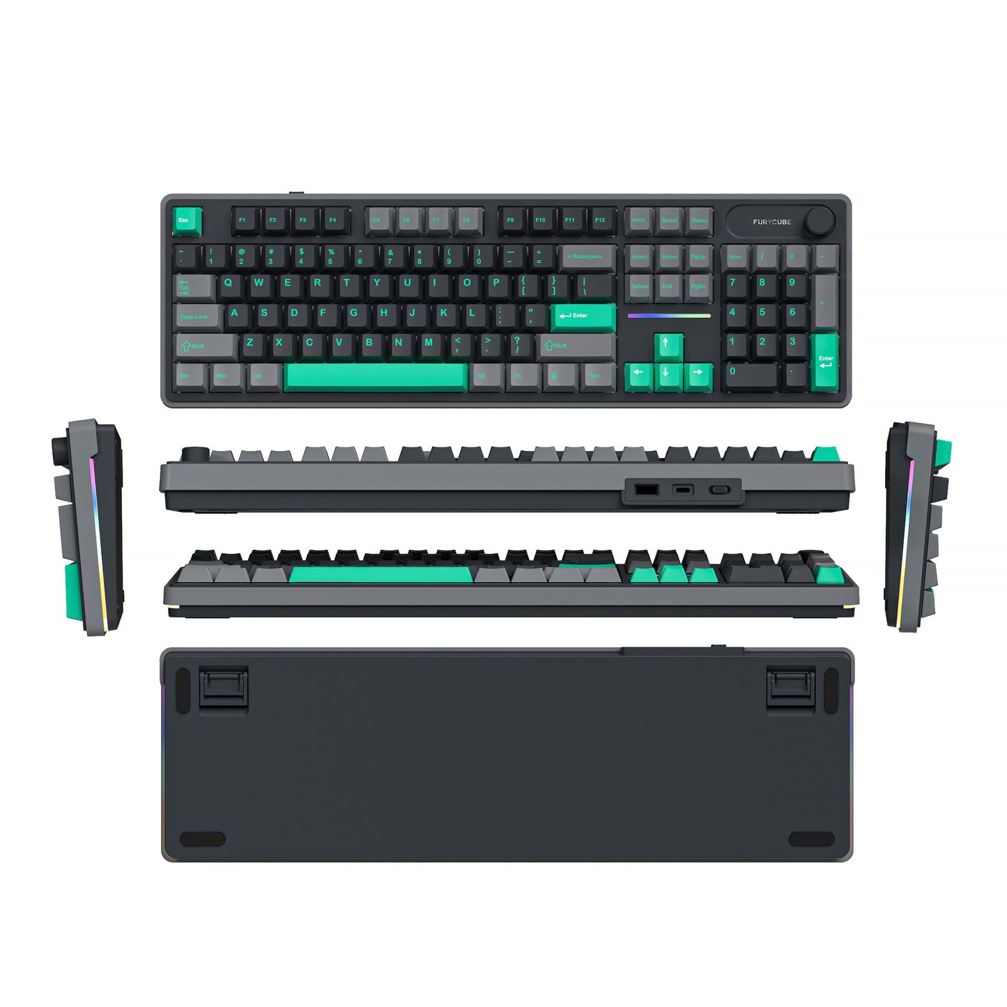 Ergonomische mechanische Tastatur Brehn