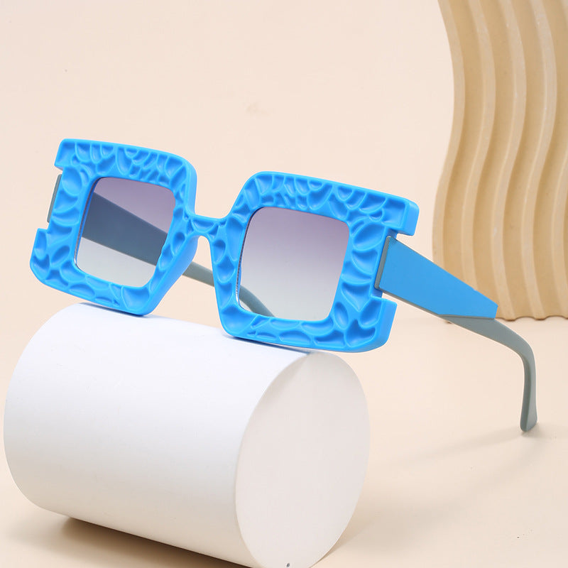 Damen oversized Sonnenbrille mit strukturiertem Rahmen Brehn