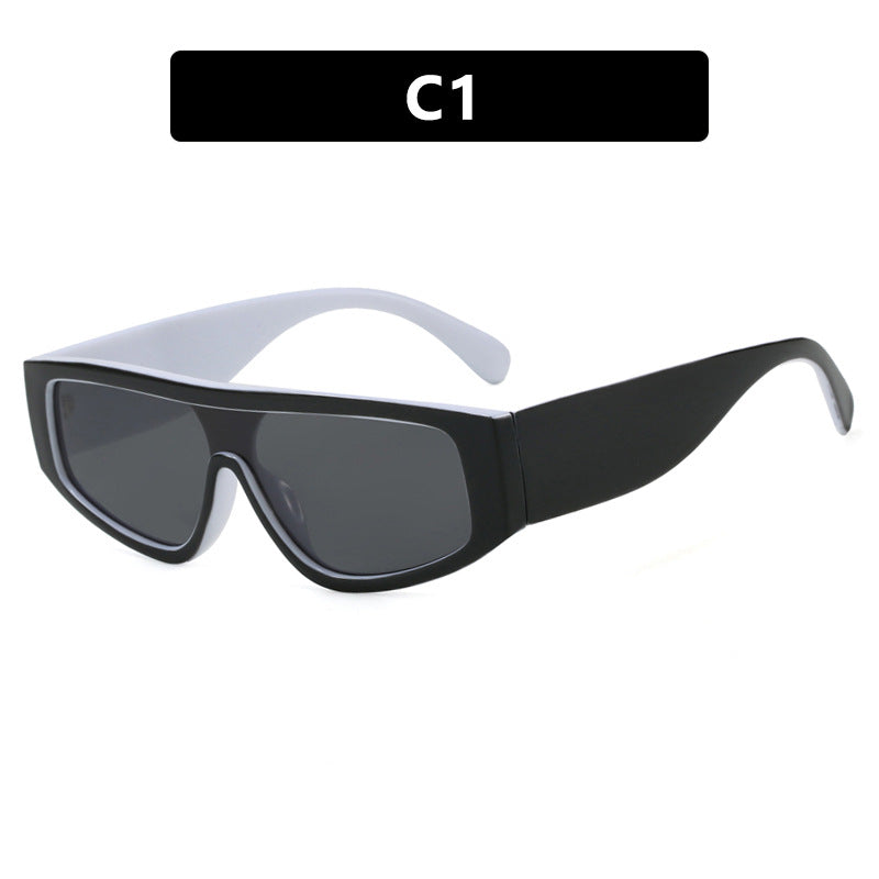 Damen modische Sportsonnenbrille mit innovativem Design und breitem Rahmen Brehn