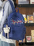 Blumenbestickter Schulrucksack