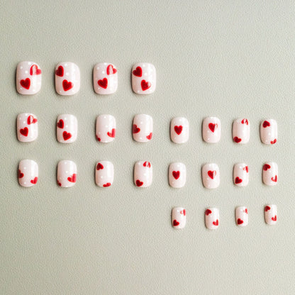 Herz-themen Acryl-Nagelkunst Set