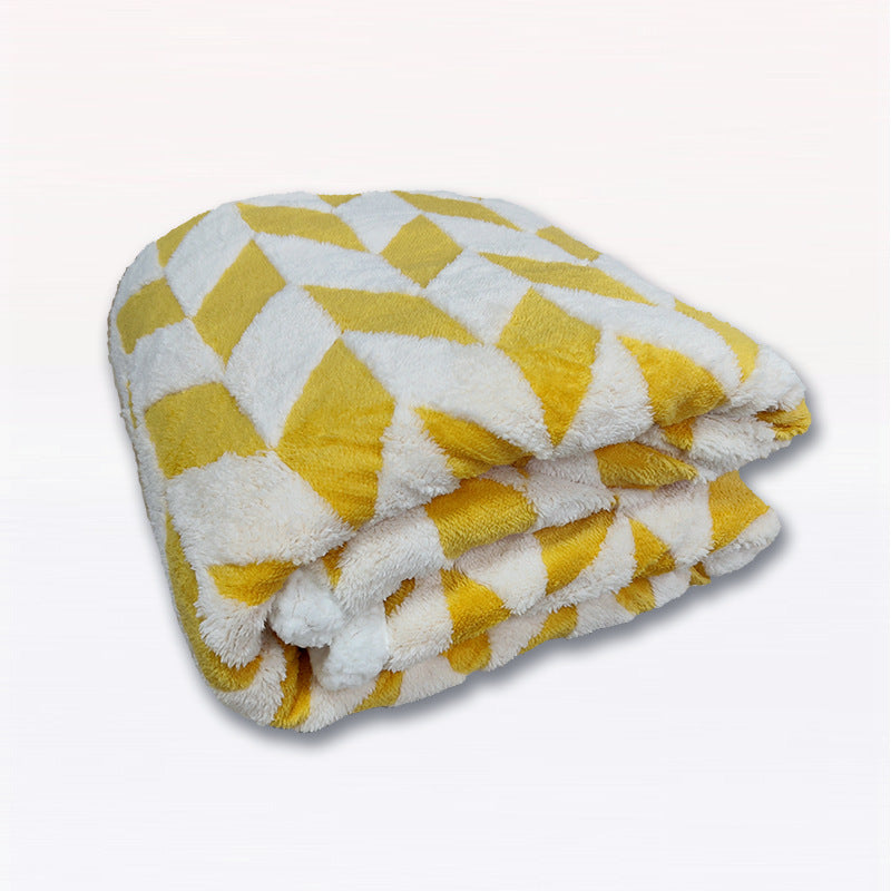 Damen Kuscheldecke mit einzigartigem Hahnentritt-Muster Brehn