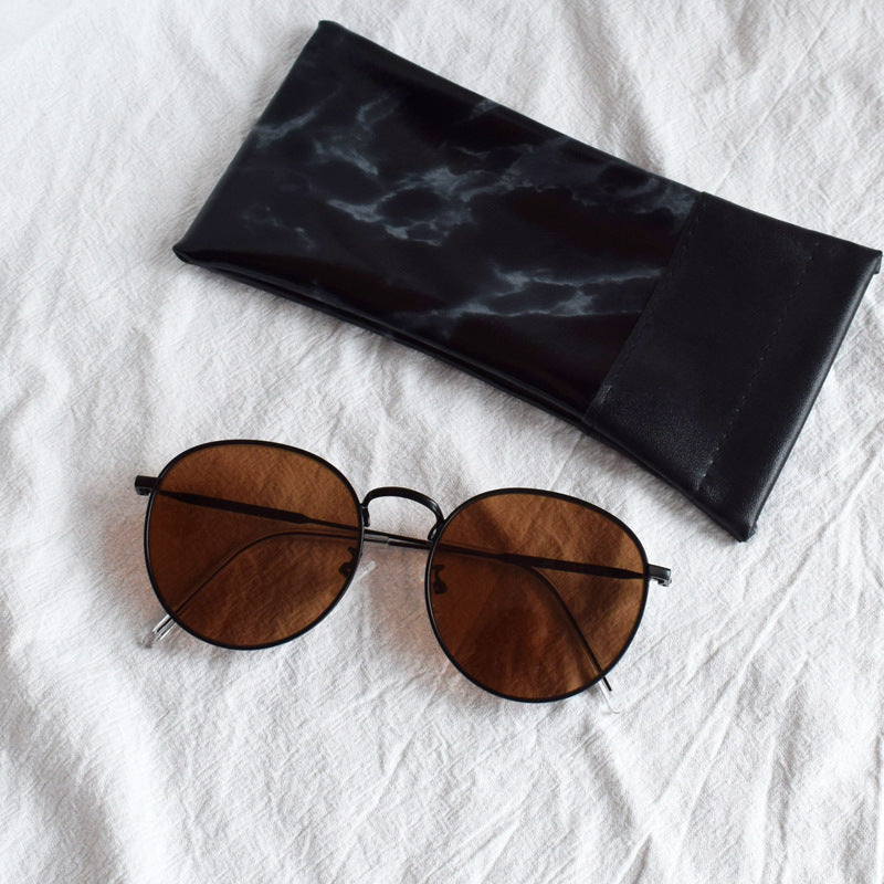 Oversized Runde Rahmen Sonnenbrillen Brehn