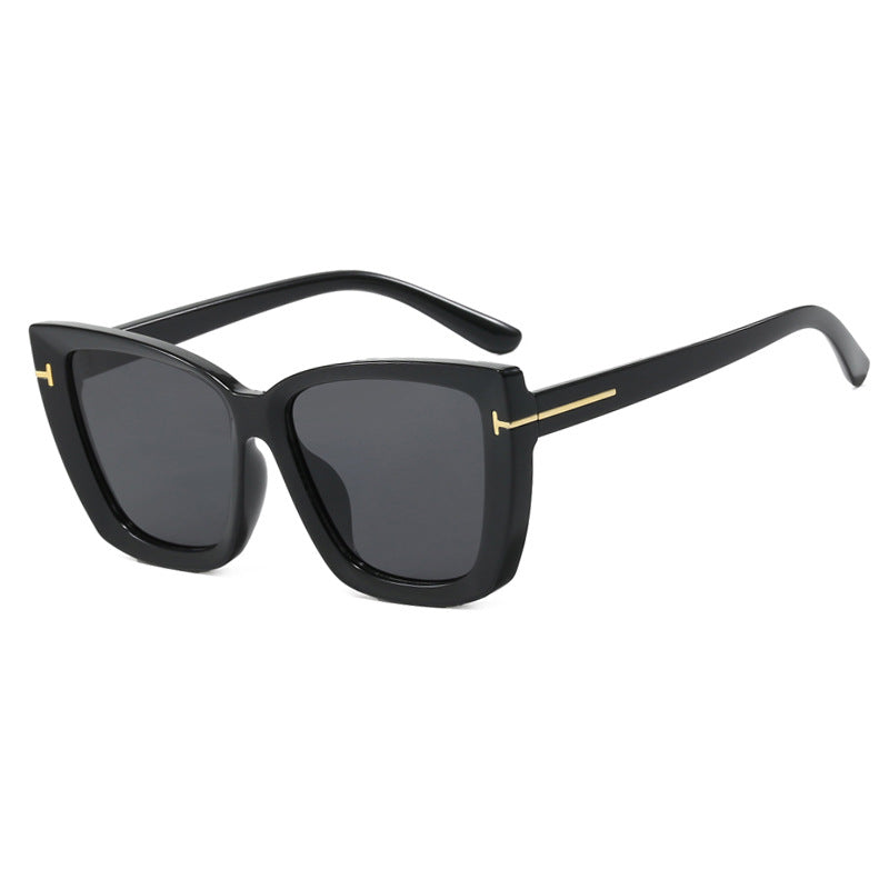 Damen große Sonnenbrille im modernen Design mit angesagtem Schildkrötenmuster Brehn