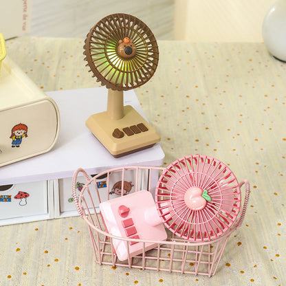 Damen tragbarer USB Tischventilator im fröhlichen Ananas-Design Brehn