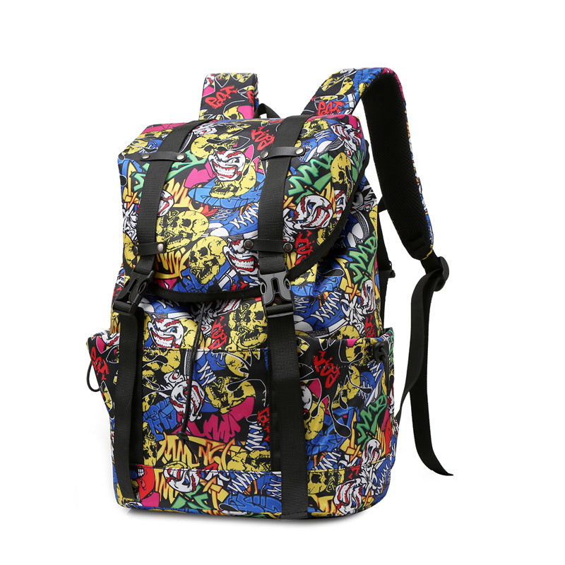 Stylischer Rucksack mit Blättermuster Brehn