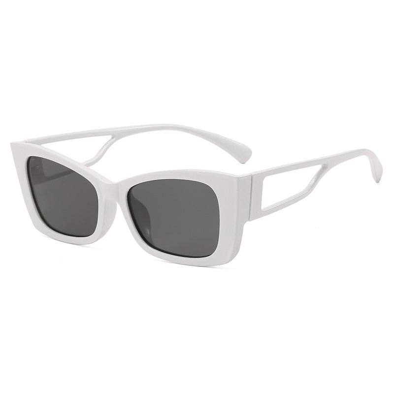 Damen trendige geometrische Sonnenbrille mit eckigem Rahmen Brehn