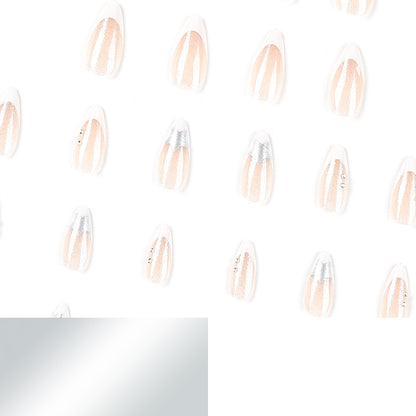 Kunstvolle Stiletto-Nägel mit Glitzer- und Sternenmotiven Brehn