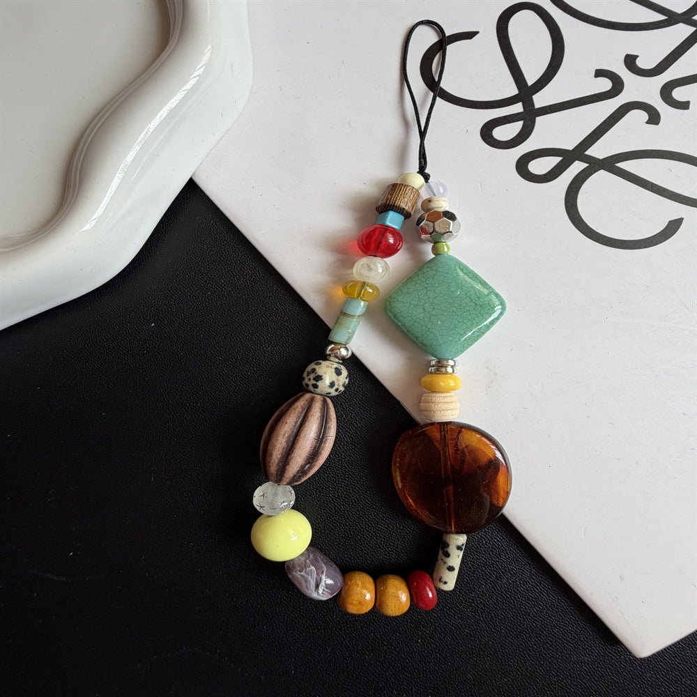 Stylische Perlen-Handykette Brehn