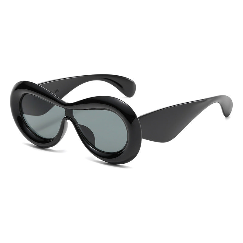 Damen modische oversized Sonnenbrille im extravaganten Design Brehn
