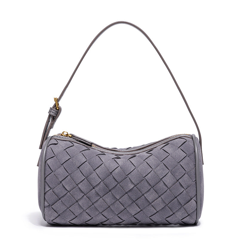 Geflochtene Wildleder-Handtasche Brehn