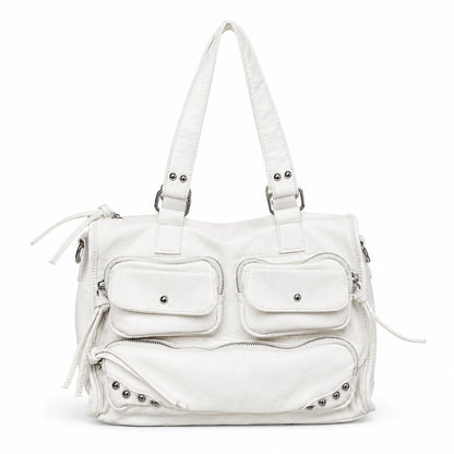 Multitaschen-Leder-Satteltasche