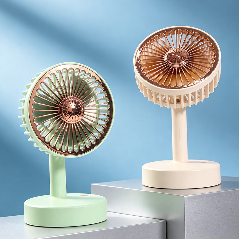 Tragbarer Usb Tischventilator mit Led-Beleuchtung und Flexiblem Neigungswinkel Brehn