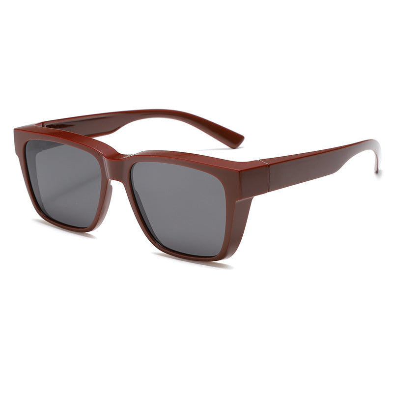 Damen moderne quadratische Sonnenbrille mit robustem Rahmen Brehn