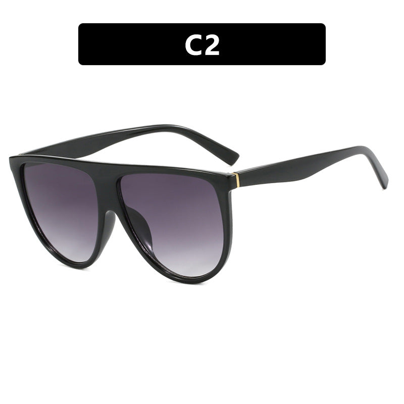 Damen trendige Oversized-Sonnenbrille mit stylischem transparenten Rahmen Brehn