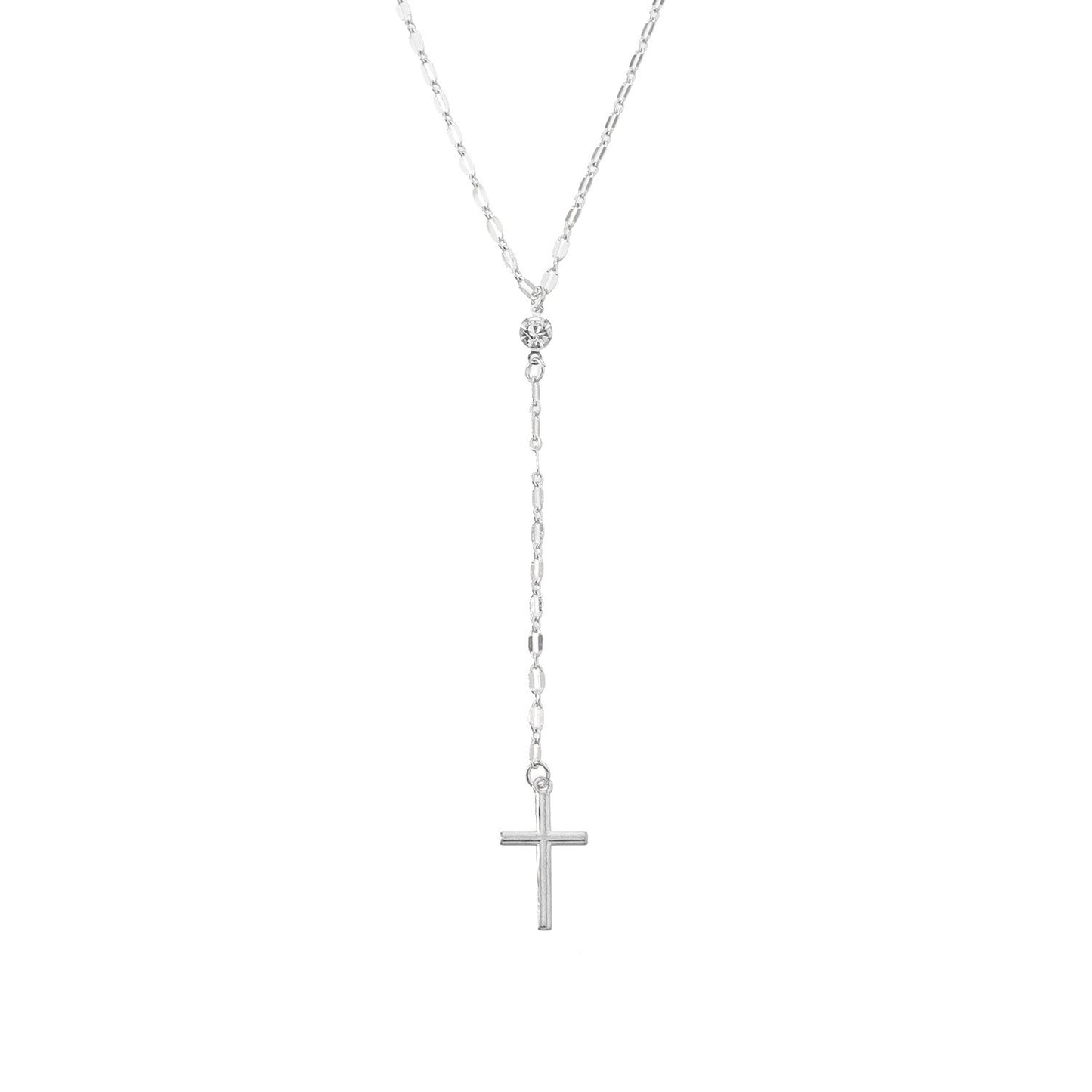 Zart Kreuz Lariat Halskette Brehn