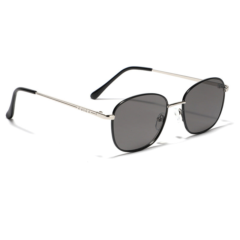 Damen stilvolle quadratische Sonnenbrille mit elegantem Metallrahmen Brehn