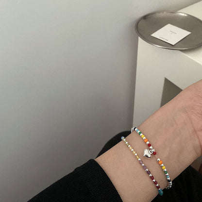 Farbige Charm Perlenarmband Brehn