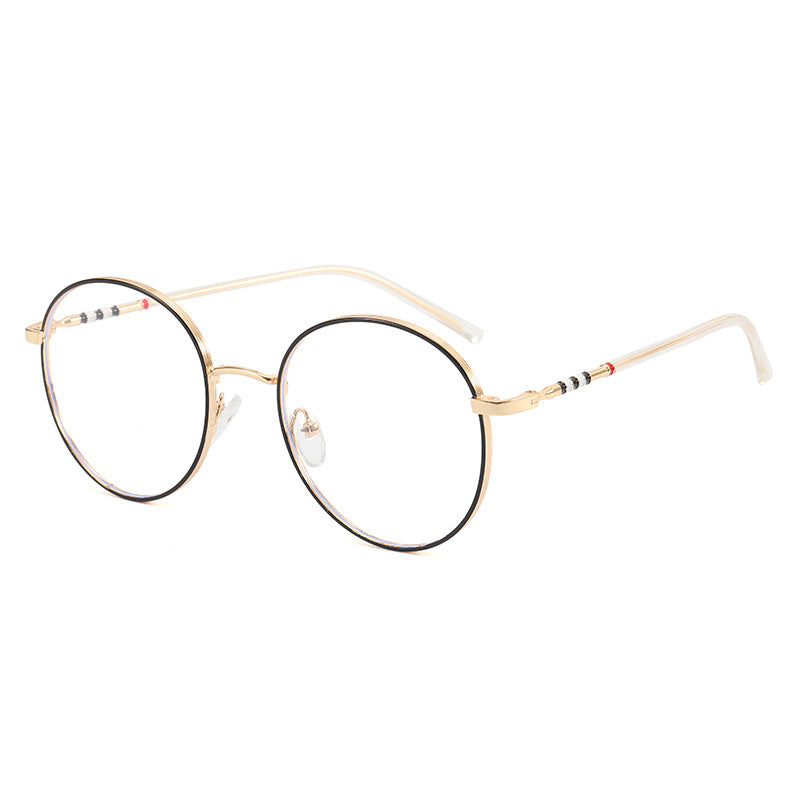 Damen modische runde Sonnenbrille mit elegantem Metallrahmen Brehn