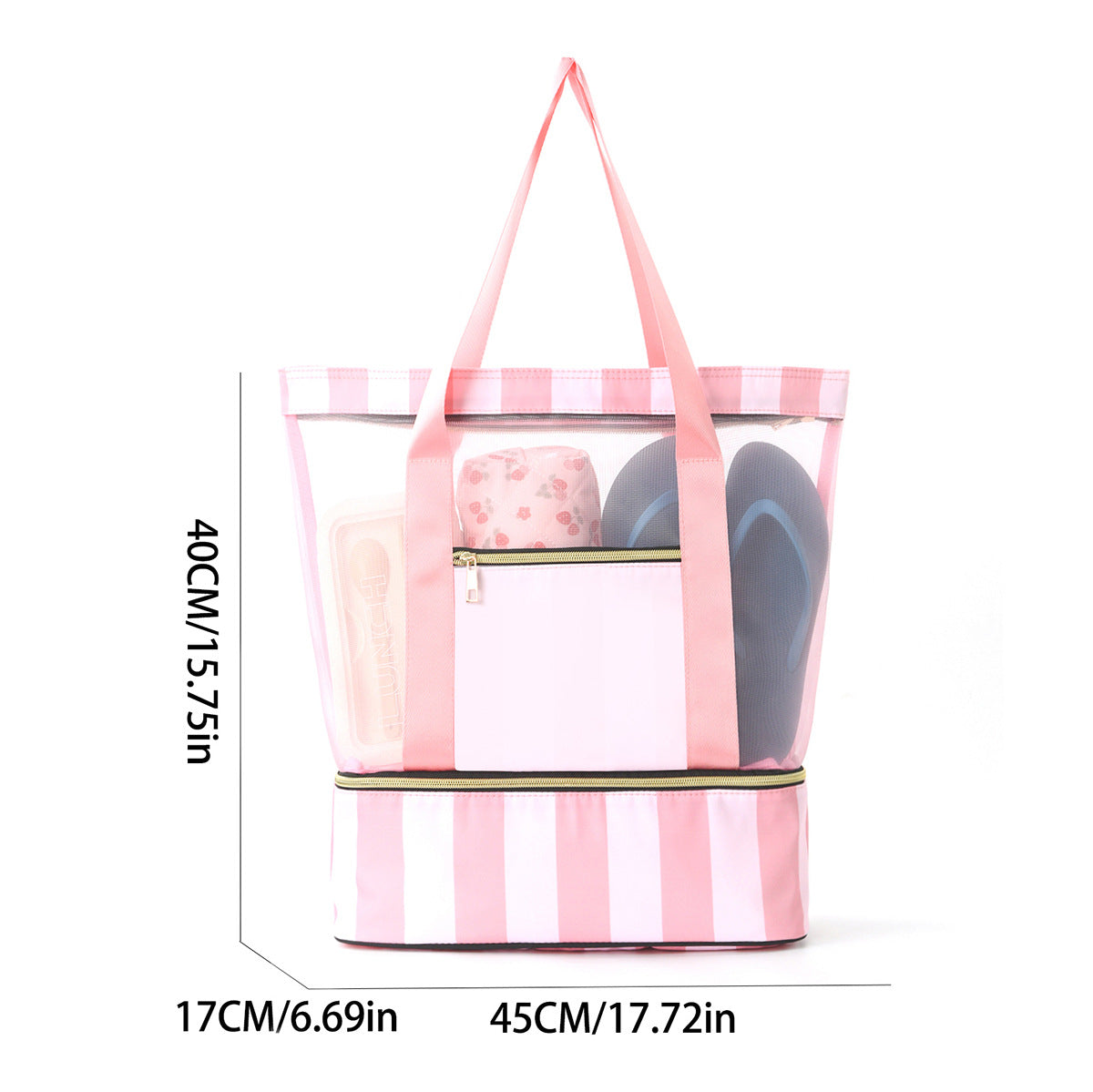 Strandtasche mit Durchlässigem Design und Großem Stauraum Brehn