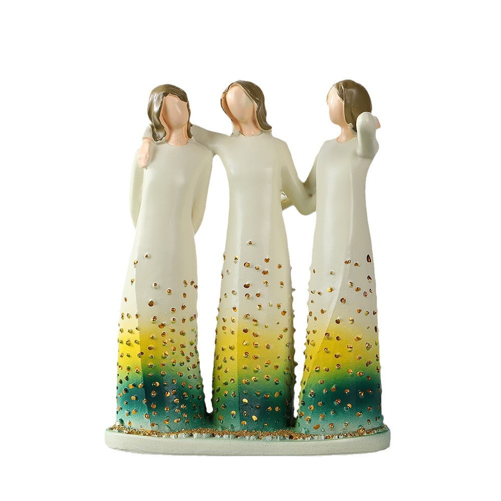 Künstlerisches Figuren-Trio Brehn