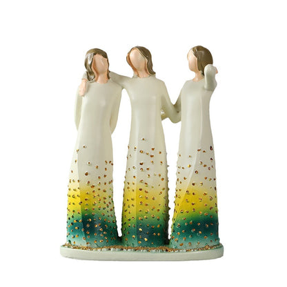 Künstlerisches Figuren-Trio Brehn