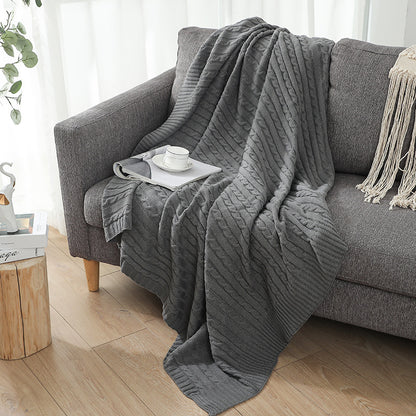 Home Gemütliche Strickdecke