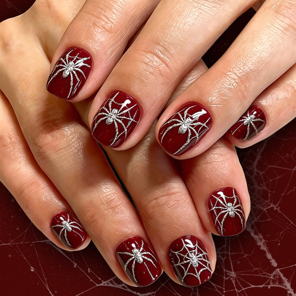 Halloween-Themen-Spinnen-Nagelkunst Brehn