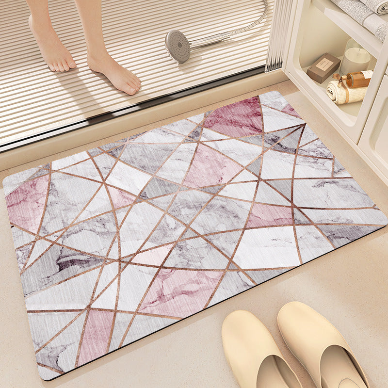Stylische geometrische Muster Badezimmermatte Brehn